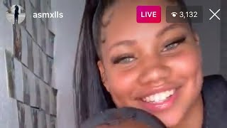 Asmxlls Getting whine from Teeyana on Instagram live 😜 Teesquard x [upl. by Loesceke]