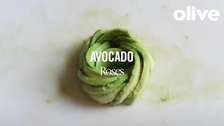 How to make avocado roses [upl. by Nozicka699]