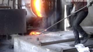 Copper Reverberatory Furnace Anode Casting [upl. by Elisabeth]