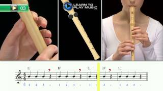 Ex003 How to Play Recorder for Kids  Recorder Lessons for Kids Book 1 [upl. by Nala209]