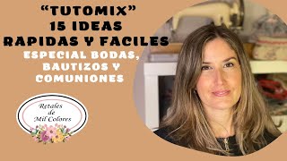 Sorprende con estas 15 ideas fáciles y rápidas con retales Especial bodas bautizos y comuniones [upl. by Asik]