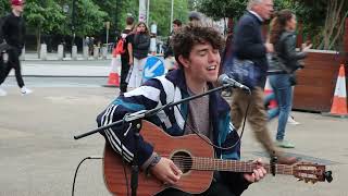 Padraig Cahill cover of Im Yours Live from Grafton Street Dublin Crowd pleaser from the mastro [upl. by Asiel279]