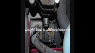 1992 318ic e30 Replacing Timing Chain Tensioner [upl. by Adoree]