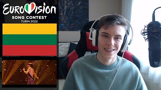 Monika Liu  Sentimentai Lithuania  REACTION  Eurovision 2022 [upl. by Eneiluj]