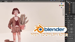 Blender NRP Toon Shader  Blender Toon shader Effect [upl. by Gona]