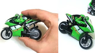 RC Bike with Electric Gyro 120 Scale  First Run amp Jumps [upl. by Ahset]