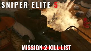 Sniper Elite 5  Mission 2 Kill List Friedrich Kummler [upl. by Zavala]