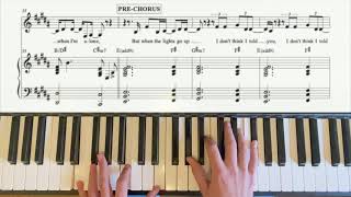 Piano Playalong ANYWHERE AWAY FROM HERE by RagnBone Man amp Pnk with sheet music lyrics amp chords [upl. by Tansy732]