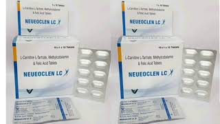 NEUEOCLEN LC Tablets LCarnitine LTartrate Methylcobalamin amp Folic Acid Tablets [upl. by Pownall]