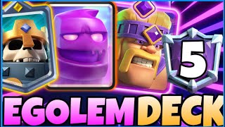 5 IN the World🌎 with ELIXER GOLEM DECK [upl. by Knute247]