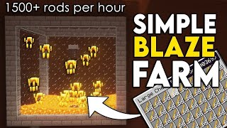 Easiest Blaze XP Farm in Minecraft 121 Bedrock Java amp PE [upl. by Lever]