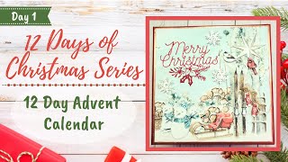 12 Days of Christmas Day 1 12 Day Advent Calendar amp Tutorial  ASC Craft Supplies DT Project [upl. by Drapehs483]