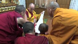 HH the Dalai Lama recognized HH Trulshik Rinpoches Yangsi in Nepal [upl. by Anaytat]