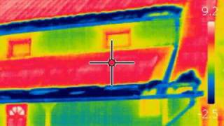 Docieplanie w termowizji Termowizja Budynków Docieplonych Natryskiem Pianki Poliuretanowej [upl. by Walburga49]