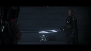 Duel of Mando vs Moff Gideon  The Mandalorian Season Two 2020 [upl. by Eirrehc562]