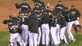 Great Moments in Rockies History Rockies Sweep Phillies in 2007 NLDS [upl. by Letnuahc]