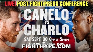 CANELO ALVAREZ VS JERMELL CHARLO POSTFIGHT PRESS CONFERENCE [upl. by Wearing]