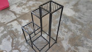 4 Layer Iron plant stand modern metal plants shelf Home decoration ideas [upl. by Ellenehs]