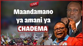 live  Maandamano ya Amani ya CHADEMA Kutokea Ilala na Magomeni [upl. by Arliene]