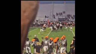 Cashton LaPlante pick six Hutto High School Football [upl. by Eibbor]