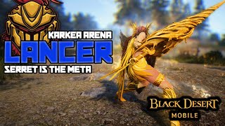 Black Desert Mobile  Lancer Karkea PVP  When players use 100 of their skills vs an OP Titan [upl. by Pearson744]