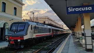 INTERCITY NOTTE IN PARKING SUL BINARIO 1 A SIRACUSA [upl. by Skyla]