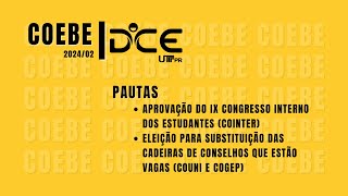 2Âº Conselho de Entidades de Base da UTFPR COEBE [upl. by Trebled113]