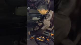 paraplegic transfer from wheelchair into the car [upl. by Aryam]