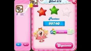 Cómo pasar el nivel 372 de Candy Crush Saga  Sin booster [upl. by Wharton]