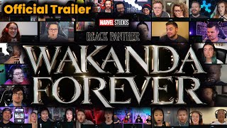 Black Panther Wakanda Forever  Official Trailer  REACTION MASHUP  Marvel Studios’ [upl. by Shinberg]