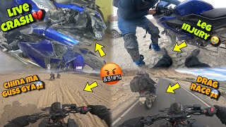 China 🇨🇳 Border pa Gussna sa phela bike ki buri condition😰Leg injury😭live crash💥  Ep07 part2🇮🇳 [upl. by Jaimie]