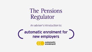 Introduction to automatic enrolment for new employers [upl. by Parish]