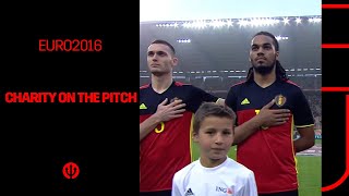 REDDEVILS  EURO2016  Children of different charity causes lead our boys out to the pitch [upl. by Atis]