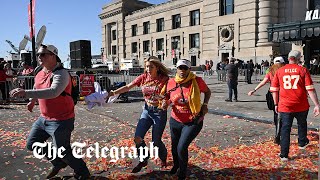 Kansas City shooting Chaos unfolds at Chiefs victory parade [upl. by Gertrude]