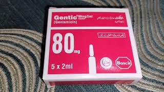 Jentic injection 80mg  jentamycin  uses in Urdu benefits side effects [upl. by Isayg]