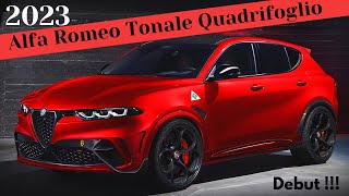 Debut  2023 Alfa Romeo Tonale Quadrifoglio preview first look price interior amp exterior [upl. by Deenya]