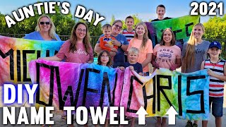 DIY TieDye Towels  Aunties Day 2021 [upl. by Teodoro]