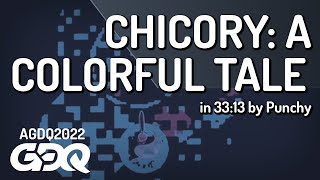 Chicory A Colorful Tale by Punchy in 3313  AGDQ 2022 Online [upl. by Cornew]