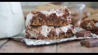 Oven Baked Smores Bars [upl. by Enymzaj]