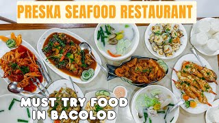 Favorite Dampa Style Seafood Restaurant in Bacolod  Preska Seafood [upl. by Yellek]