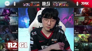 EDG vs FPX  Game 1  Round 2 Playoffs LPL Summer 2022  Edward Gaming vs FunPlus Phoenix G1 [upl. by Reppart]