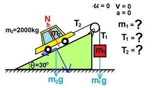 Physics 4 Newtons Laws of Motion 15 of 20 Third Law Example 3 [upl. by Anilorak]