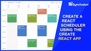 Create a React Scheduler Using the Create React App [upl. by Edna528]