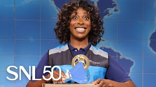 Weekend Update Monica a Happy Amazon Employee on Prime Day  SNL [upl. by Augustina]