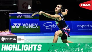 Top seed Carolina Marin faces off against Tomoka Miyazaki [upl. by Novj]