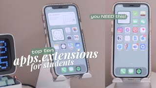 10 apps amp extensions YOU NEED as a student in 2022👩🏻‍💻 studying productivity habits [upl. by Sunshine786]