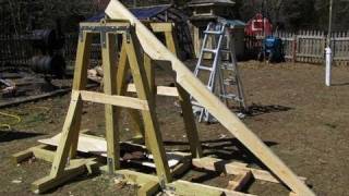 Ten Foot Trebuchet boulder shooting [upl. by Arnelle]