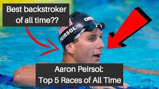 Aaron Peirsol Top 5 Races of all Time  1K Subscribers [upl. by Kragh]