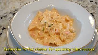 Bowties pasta in a creamy smoked salmon sauce [upl. by Norda]