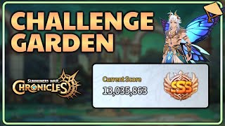 Updated CHALLENGE GARDEN 13M SSS Run amp Tips  Summoners War Chronicles [upl. by Cornew]